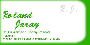 roland jaray business card