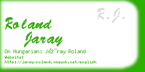 roland jaray business card